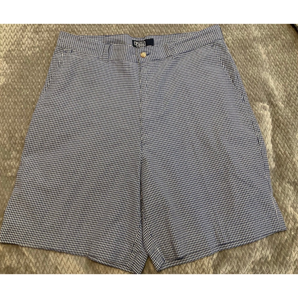 Polo Ralph Lauren Mens Gingham Shorts Size 35